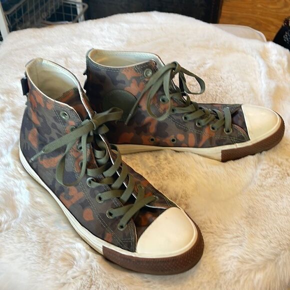 Converse Mens CTAS Hi Cordura Camo 161429C Field Surplus/Egret/Brown - Picture 1 of 7